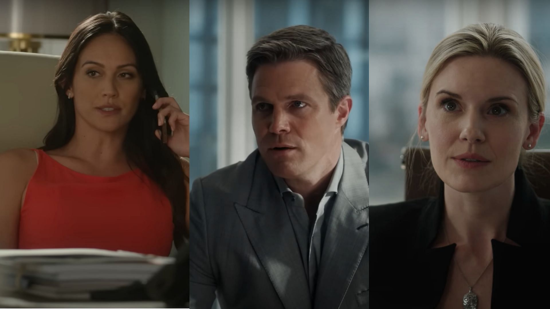 The season finale ended with a potential love triangle (Image via YouTube/Suits Official)
